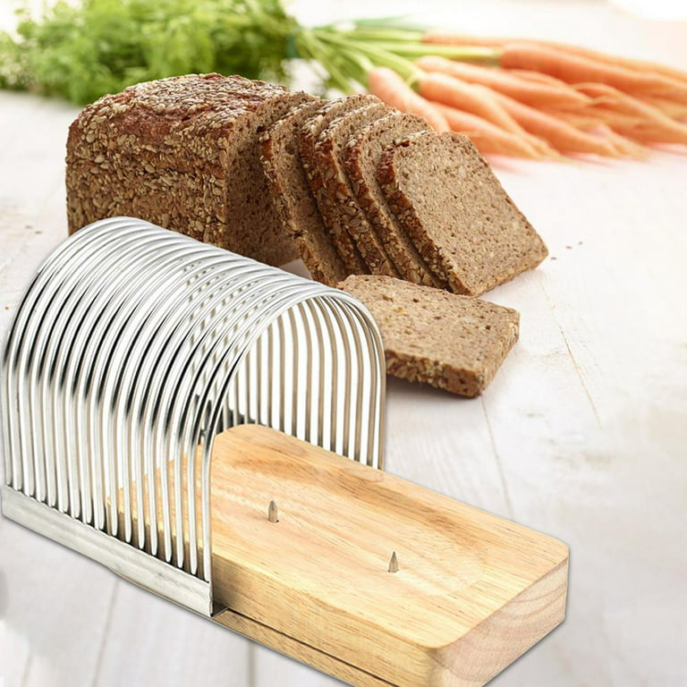 Generic Bread Slicer for Homemade Bread, Adjustable Toast Slicing Guide,  Slices Evenly Loaf Cutting Guide, Foldable Sandwich Bagel Cutt