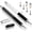 Black+Silver, variant on Beteliva Dual-Tip Stylus Pen with Suction Cup & Fiber Tip for Phones, Tablets, Switch - Includes 2 Tips, 4 Cups
