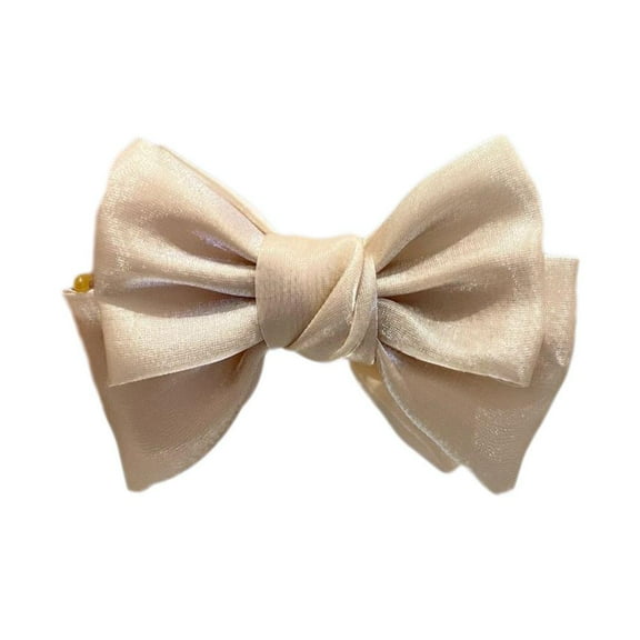 Korea Bowknot Hair Claw Satin Bow Hair Clips Barrettes Sweet Ponytail Hairp