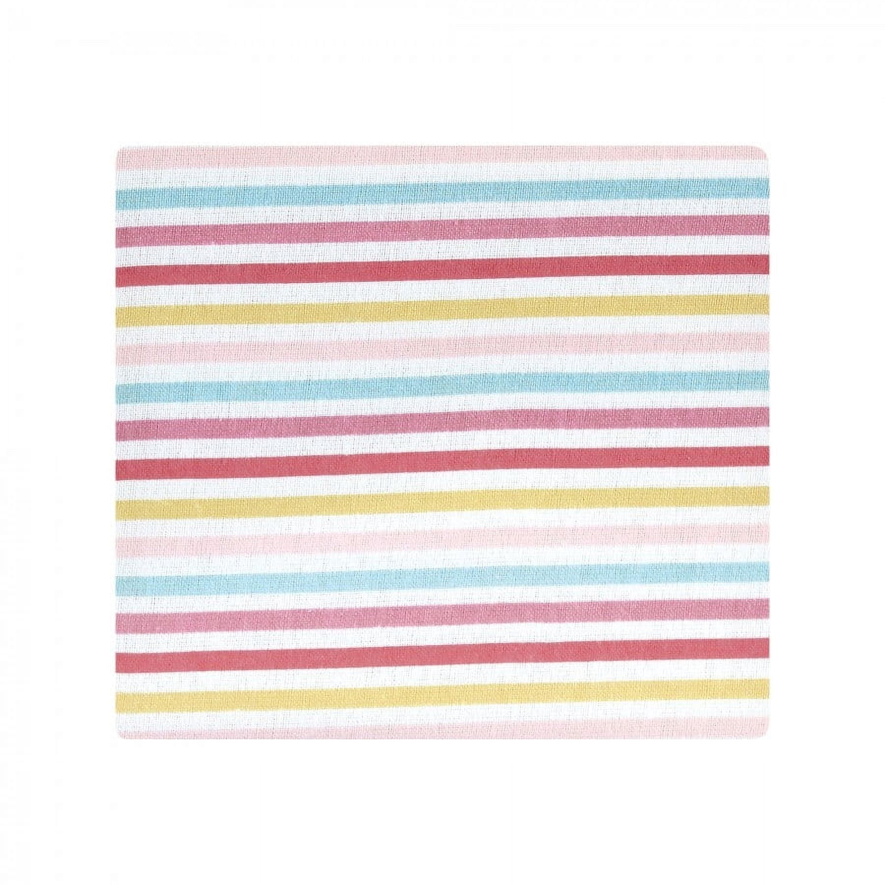 Hudson Baby Infant Girl Cotton Flannel Receiving Blankets Bundle, Modern Rainbow, One Size