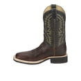 thumbnail image 3 of Justin Boots Mens Trainor Square Toe Pull On Cowboy  Mid Calf Boots, 3 of 5