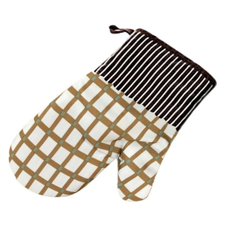 

Hanyhaptkitchen Cooking Microwave Oven Gloves Mitts Pot Pad Heat Proof Protected (C)