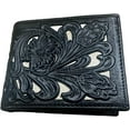 thumbnail image 3 of Classic Floral Leather Cowboy Wallet, 3 of 11