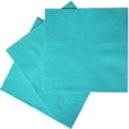 thumbnail image 1 of Stxy’s Sea Blue Paper Napkins - Square Cocktail Beverage Turquoise Napkins Teal Disposable, 1 of 8
