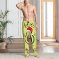 thumbnail image 2 of Pofeuu Avocado Merry Christmas Print Men's Pajama Pants, Soft Lounge Pajama Pants with big pockets for Men Plaid Pj Bottoms-XX-Large, 2 of 6