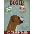 thumbnail image 2 of Fab Funky 20x24 Black Ornate Wood Framed with Double Matting Museum Art Print Titled - Boxer Ice Cream, 2 of 4