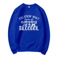 thumbnail image 3 of Funny Camping Sweatshirts for Women You Know What Rhymes With Camping Alcohol Crewneck Graphic Sweatshirt Pullover Tops, 3 of 5