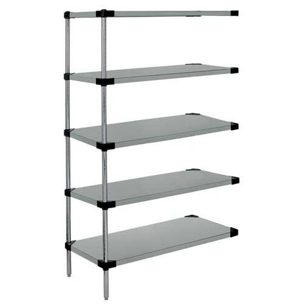 24" Deep x 36" Wide x 54" High 5 Tier Solid Galvanized Steel AddOn
