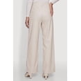 thumbnail image 4 of Women's Pintuck Wide Leg Faux Leather Pants, 4 of 4