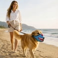thumbnail image 3 of Funny Dog Muzzle, Soft Nylon Breathable Adjustable Dog Mouth Cover, Anti Barking Dog Muzzle for Walking Travel Pet Supplies, 3 of 6