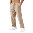 thumbnail image 2 of Men's Quick Dry Athletic Pants Drawstring Lightweight Straight Leg Active Trousers for Travel and Workout, 2 of 7