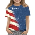 thumbnail image 3 of oelaio 4th of July T Shirts for Kids Girls Boys Novelty American Flag Patriotic Graphic Tees 250 Years Anniversary Short Sleeve Crewneck Tshirts Indenpendence Day Celebration Shirts Gold 5-6 Years, 3 of 6