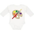thumbnail image 3 of Inktastic Artist Palette and Brush Boys or Girls Long Sleeve Baby Bodysuit, 3 of 5