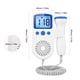thumbnail image 3 of Doppler fetal Irfora Doppler fetal portátil de 3.0MHz para reducción de ruido en el hogar Monitor cardíaco para bebés para el embarazo Detector de latidos cardíacos para bebés de mano con conector par Irfora Doppler fetal, 3 of 7