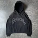 thumbnail image 3 of Sudadera con capucha con cremallera para hombre, chaqueta informal con estampado de letras y estrellas góticas, estilo retro americano, novedad de 2023, 3 of 3
