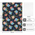 thumbnail image 2 of 2 Pcs Pioneer Flower Floral Print Pattern Kitchen Towels, Funny Microfiber Dish Towel Set, 18" X 26" Tea Towels, 2 of 6