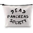 thumbnail image 2 of Zuo Bao Diabetic Gift Type 1 Diabetes Awareness Gift Dead Pancreas Society Cosmetic Bag Diabetic Support Gift (Dead Pancreas Society White), 2 of 7