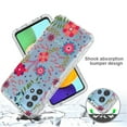 thumbnail image 3 of For Samsung A32 Case 5G, Mantto 360-Degree Wrap [Full-Body Protection] Patterned Bumper [Screen Protector Film] TPU Rubber Silicone Shock Proof edges Phone Cover For Samsung Galaxy A32 5G, Flower, 3 of 8