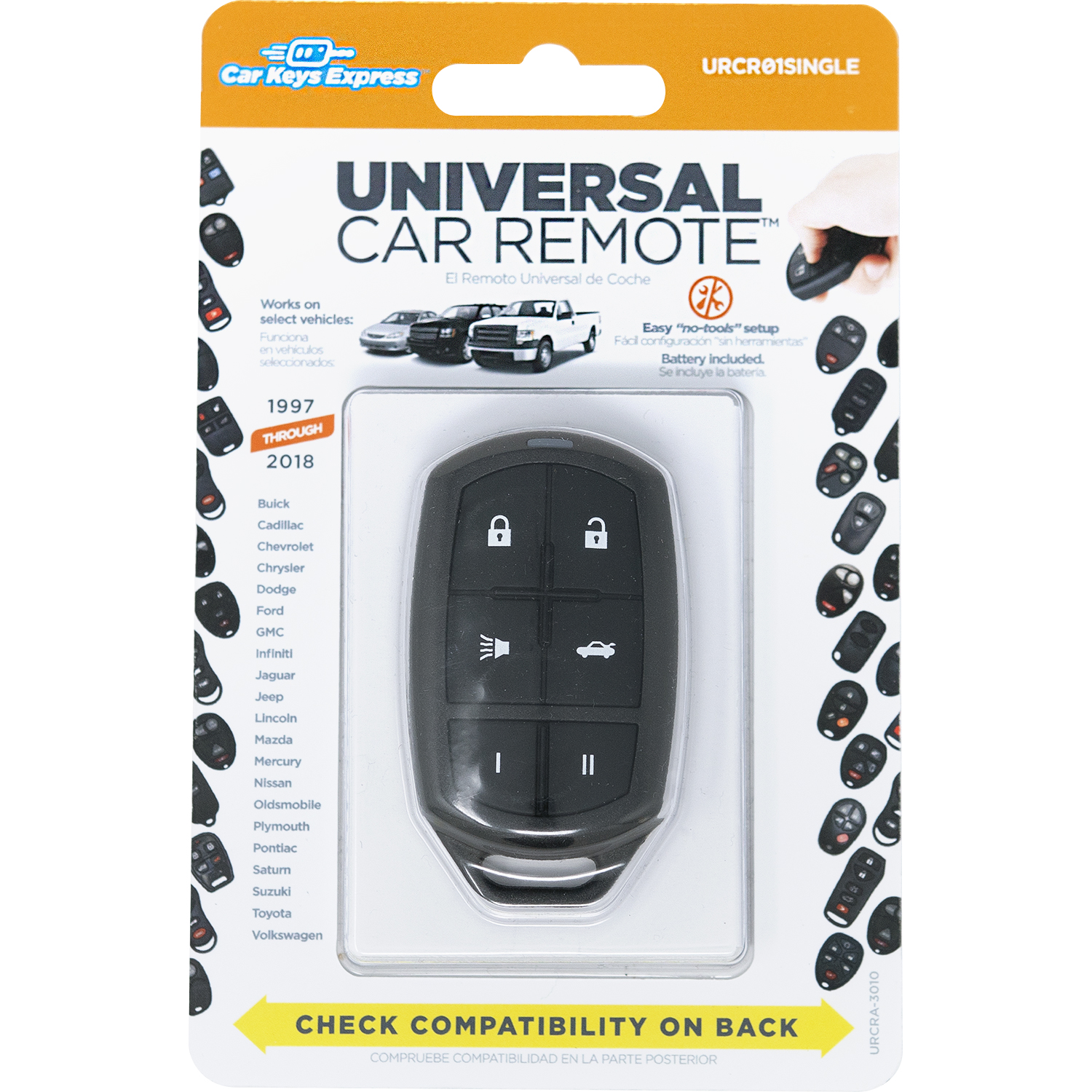 9900円 【新品】 KeylessOption Replacement Keyless Entry Remote Control Car Key Fob - Black並行輸入品
