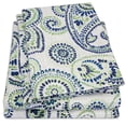 thumbnail image 4 of Modern Paisley Printed Green 4-Piece 1500 Supreme Collection Sheet Set Queen, 4 of 6