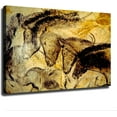 thumbnail image 7 of Chauvet Cave Horses Poster Canvas Print HD Picture Modern Home Living Room Kitchen Bedroom Aesthetic Wall Art Decor (20×30nch Framed), 7 of 7