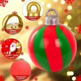 thumbnail image 2 of Boule de Noël Flocon de Neige Gonflable 1 Pce - Couleur Mixte, Forme Ronde, Matériau PVC Réutilisable, pour Décorations de Boule de Noël Extérieur/jardin/jardin, 2 of 7