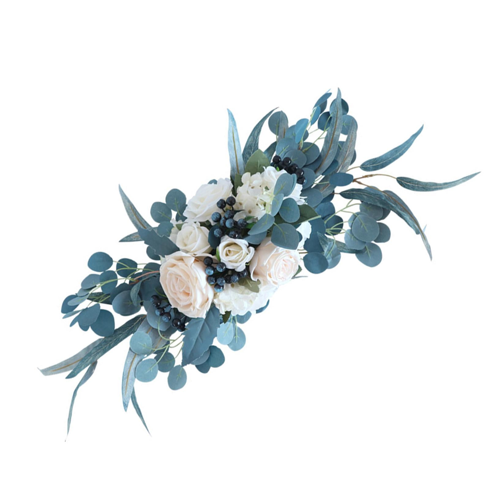 Farmhouse Artificial Flowers Arch Decor S,ilk Flower Flower Arrangement Floral Swags for Bedroom DIY Wedding Backdrop Living Room Wall Decor