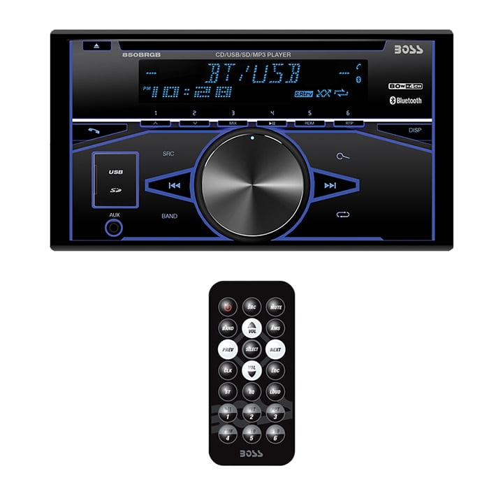 Boss Audio 850BRGB Bluetooth Double-DIN MP3/CD/AM/FM Receiver