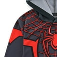 thumbnail image 5 of Marvel Spider-Man Miles Morales Long Sleeve Hooded Shirt (Boys), Sizes 4-20, 5 of 8