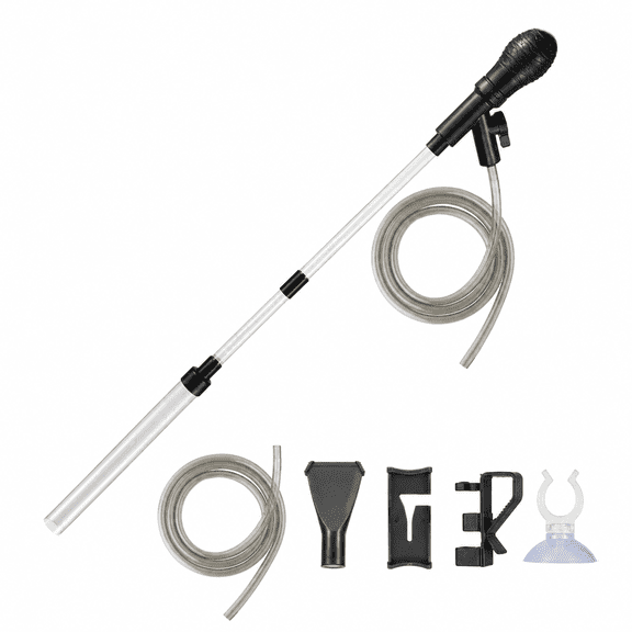 TUOBOS Small Aquarium Gravel Cleaner and Water Changer Kit with 6 ft Hose for 3-8 Gallon Fish Tanks