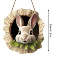 thumbnail image 4 of Easter Door Sign Wooden Rabbit Construction Door Sign Bunny Welcome Sign (C), 4 of 9