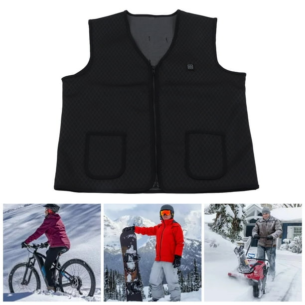 Rrtizan Heated Vest USB Electric Heating Vest Lightweight Waterproof Warm Diving Fabric 3 Adjustable Levels Washable Design Evenly Disperse Body Parts for Outdoor Work Walmart