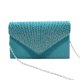 thumbnail image 1 of Minnieouse Bolso tipo sobre para mujer, repuesto de diamantes de imitación portátil, elegante, a la moda, para fiesta, banquete, bolso nupcial, Bolsas de mensajero y de hombro cian, 1 of 6