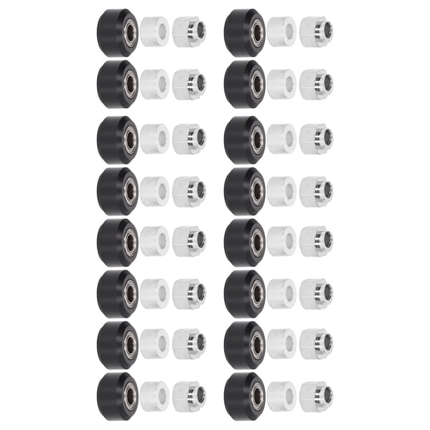 Ruedas De Polea 48 Piezas Juego De Ruedas De Polea POM Movimiento Suave Mudo De Alta Precisión Con Columna Redonda Espaciadora Excéntrica Para Impresora 3D ANGGREK Hardware