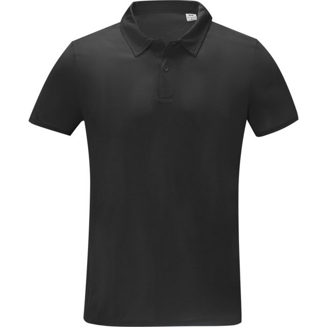 Elevate Essentials - Polo Deimos para Hombre (Negro Sólido)