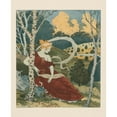 thumbnail image 2 of Eugène Grasset 15x18 Black Ornate Wood Framed Double Matted Museum Art Print Titled - In the Woods (ca. 1899), 2 of 5