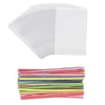 thumbnail image 1 of Paquete de 100 bolsas para caramelos, 23 x 15 cm, bolsas de celofán transparente con 100 bridas, bolsas transparentes, bolsas de regalo para caramelos, bolsas de celofán para dulces,, 1 of 5