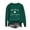 Green, variant on WREESH Womens Crewneck Sweatshirts St. Patrick's Day Sweatshirts Shamrocks Printed Graphic Sweatshirts Loose Fit Long Sleeved Tops Pullover Sweatshirts White