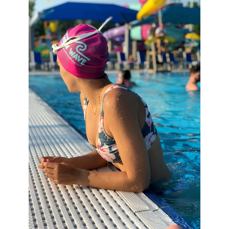 【EMIS】★ 韓国 ★ SWIM CAP ★ 3 COLOR new wave silicone swim cap - 3 colors (pink, yellow & orange