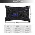thumbnail image 2 of Kdxio Cotton Pillow Cases 16"x24" Pillowcases,Soft and Breathable Bedroom Pillow Cases-Mathematica Science, 2 of 8