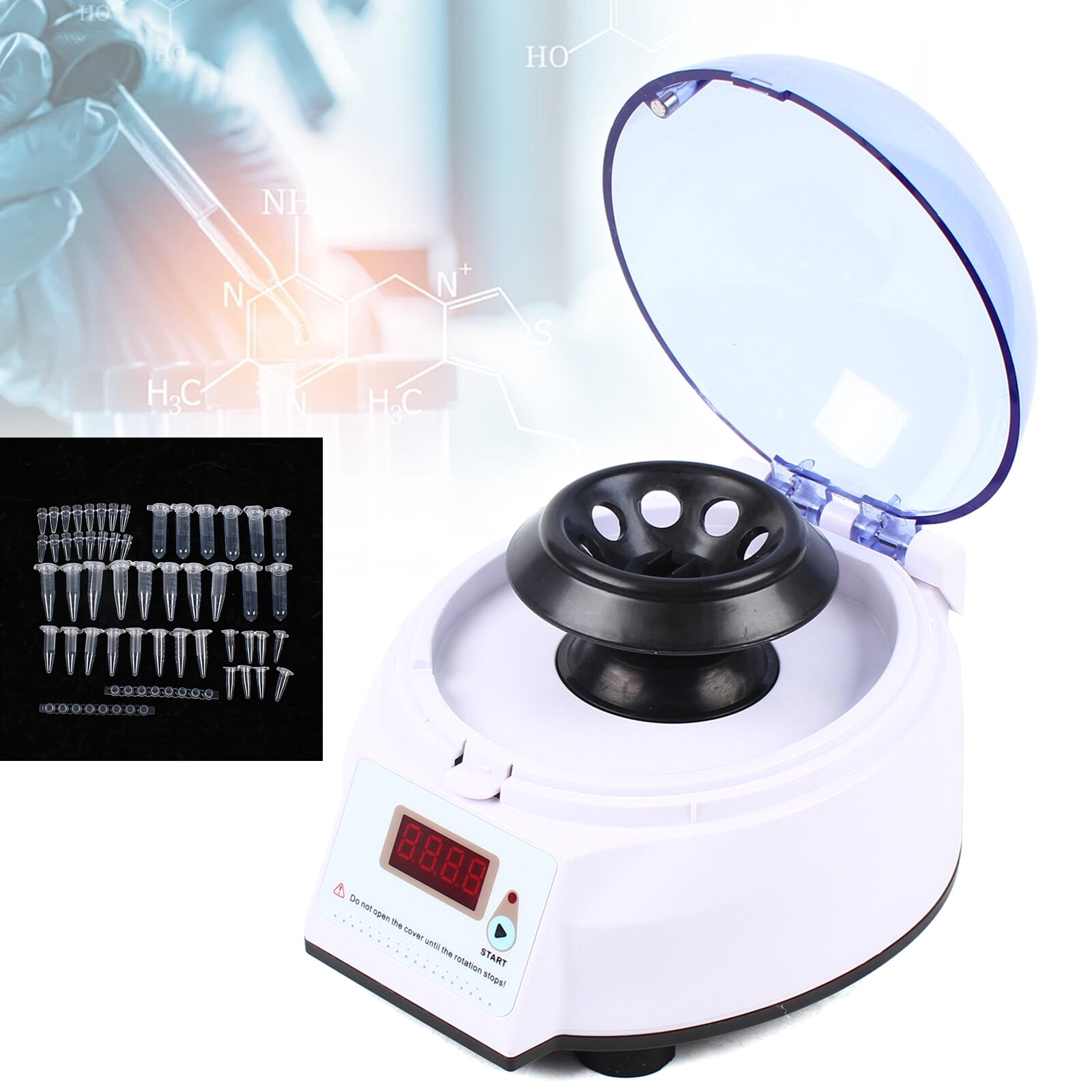 Mini Centrifuge Lab Mini Micro Centrifuge 4000 rpm w/ Angel/PCR Rotors LXJ-4