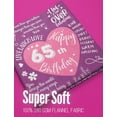 thumbnail image 3 of 65th Birthday Gifts Throws, Happy 65th Birthday Themed Bed Flannel Plush Blankets, Thank You Presents for Mom, Grandma, Godmother, Friends, Aunt(50*60), 3 of 6