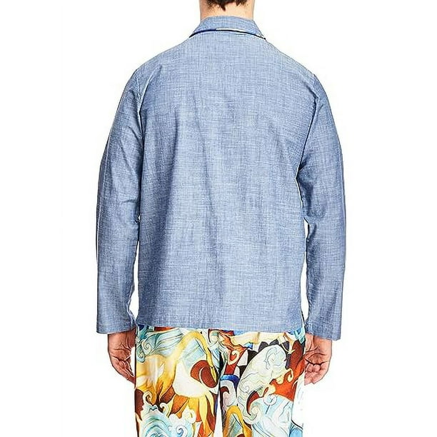 Robert Graham mens Men s Loungewear Chambray Long Sleeve Shirt