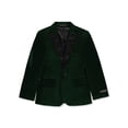 thumbnail image 2 of Kids World Boys' Velvet Blazer Color: hunter green Size: 4, 2 of 4