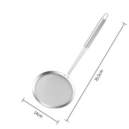 

GLFSIL Stainless Steel Mesh Strainer Fine Mesh Skimmer Spoon Sifter for Oil Filter