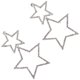 thumbnail image 3 of GOOHOCHY 1 par de pendientes colgantes de estrella, pendientes de estrella de diamantes de imitación, pendientes colgantes para mujer y niña, 3 of 8