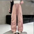 thumbnail image 3 of Pantalones deportivos informales finos de verano para niñas, nueva gran oferta de la temporada, ropa de trabajo de ocio para niños, pantalones holgados para niñas de escuela secundaria, 3 of 5
