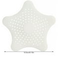 thumbnail image 3 of DESTYER Hair Trap Shower Bath Plug Hole Waste Catcher Stopper Floor Drain Sink Strainer White, 3 of 8