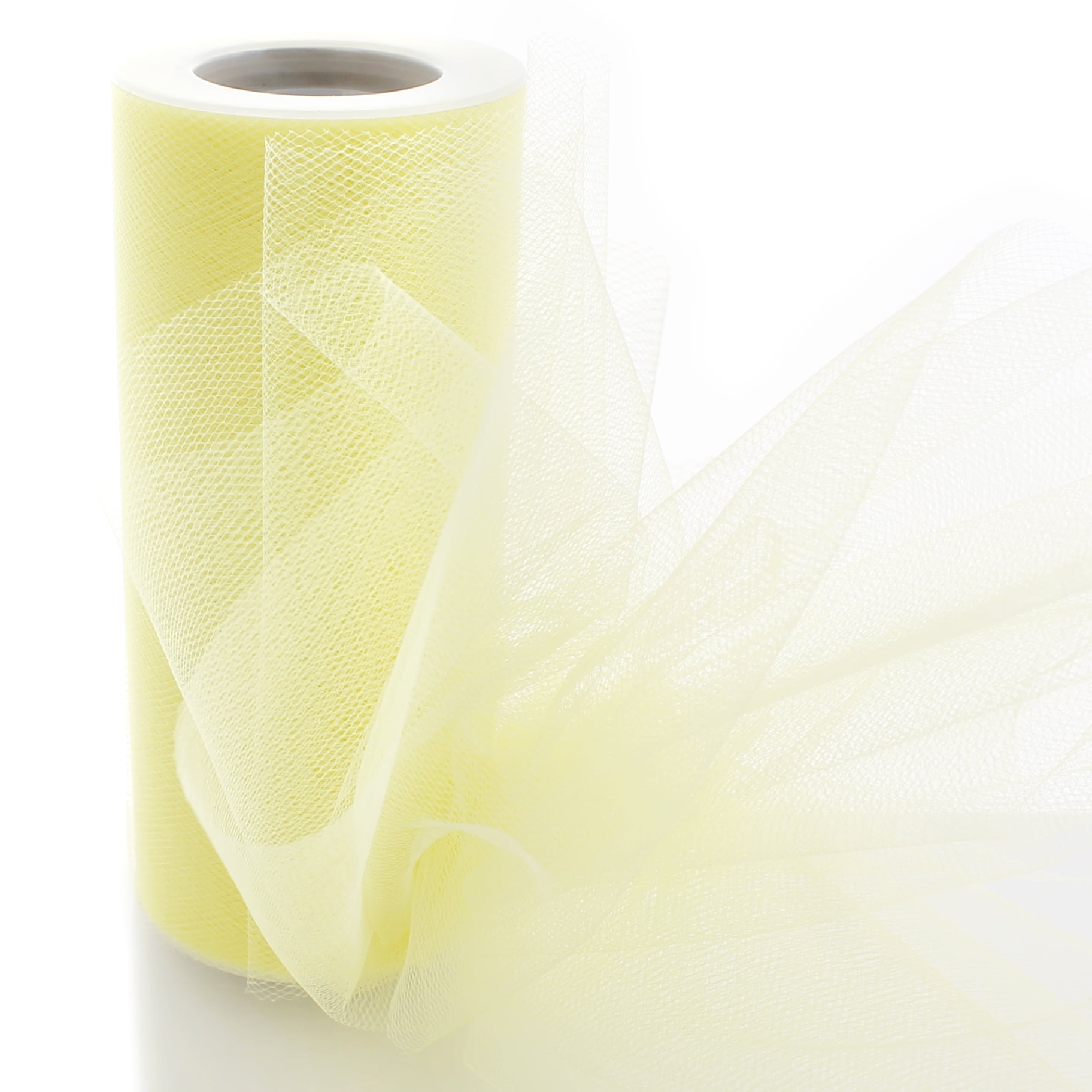 Incraftables Tulle Fabric 6 Colors Roll (25 Yards per Roll). Decor Tulle Ribbon for Gift Wrapping, Size: 25 yard/75 Feet Each Roll