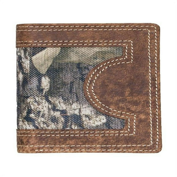 Mossy Oak 4062M Breakup Country Billfold Wallet with Double Stitched Leather